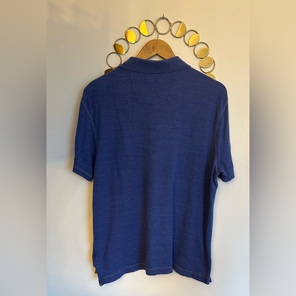 Robert Graham Polo Shirt Mens XL Classic Fit In Blue With Flip Collar Patterned - Picture 7 of 11